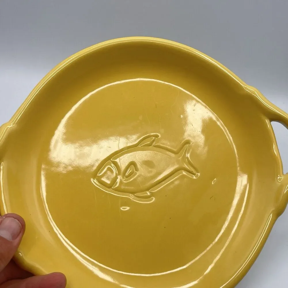 Coche Stoneware Plate - Yellow